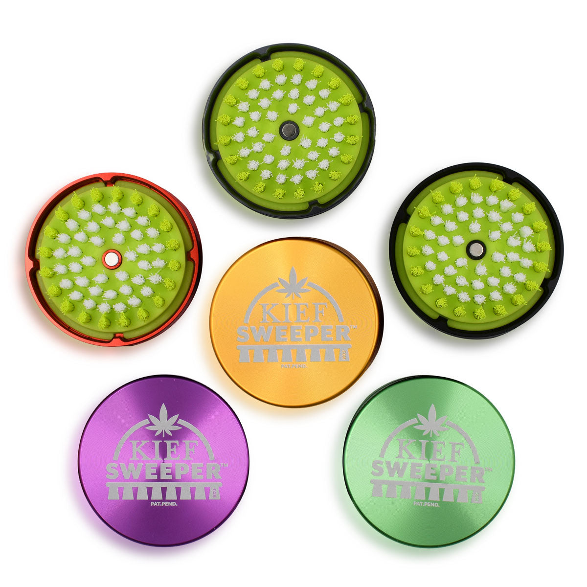 Compact Grinder Cleaning Brush by Kief Sweeper POP (12pcs)