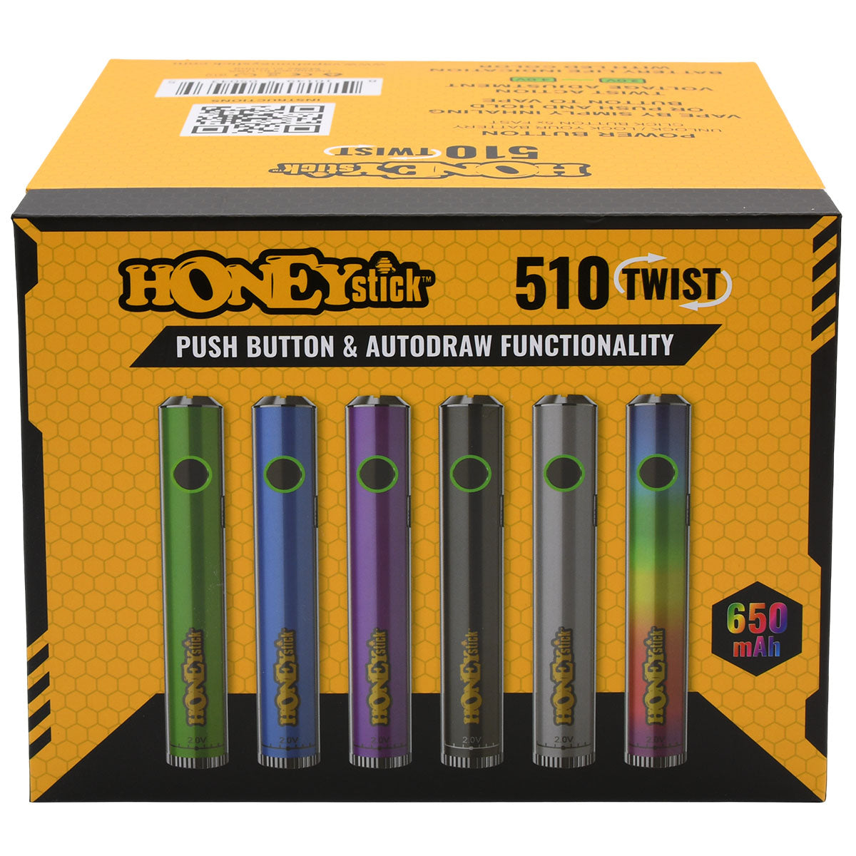 Designer Twist 510 Cartridge Battery - 15PCS