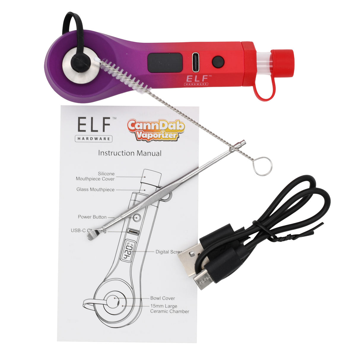 Elf CannDab Vape Pipe for Concentrates