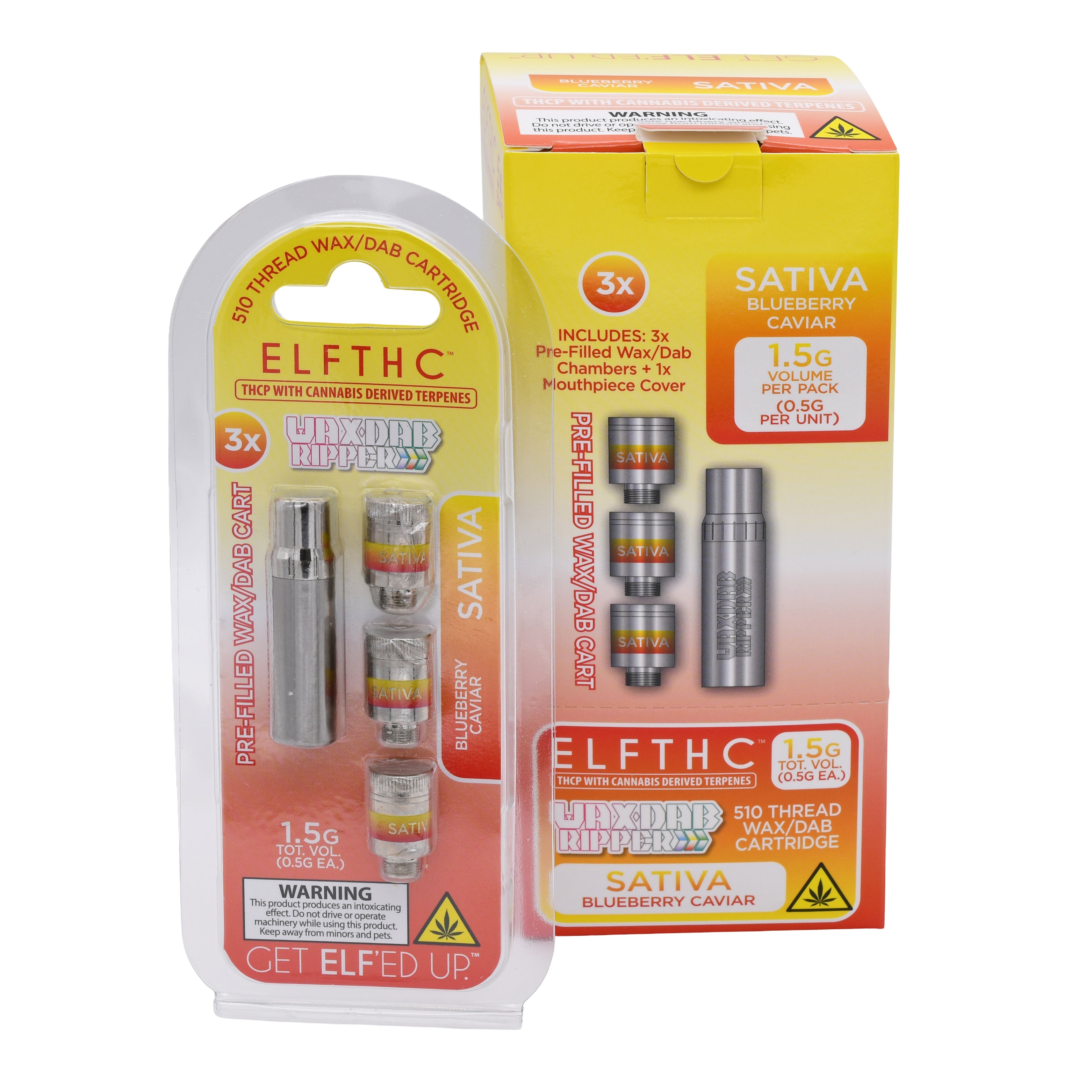 Elf THC Ripper Prefilled Dab Cartridge - 5 PACK