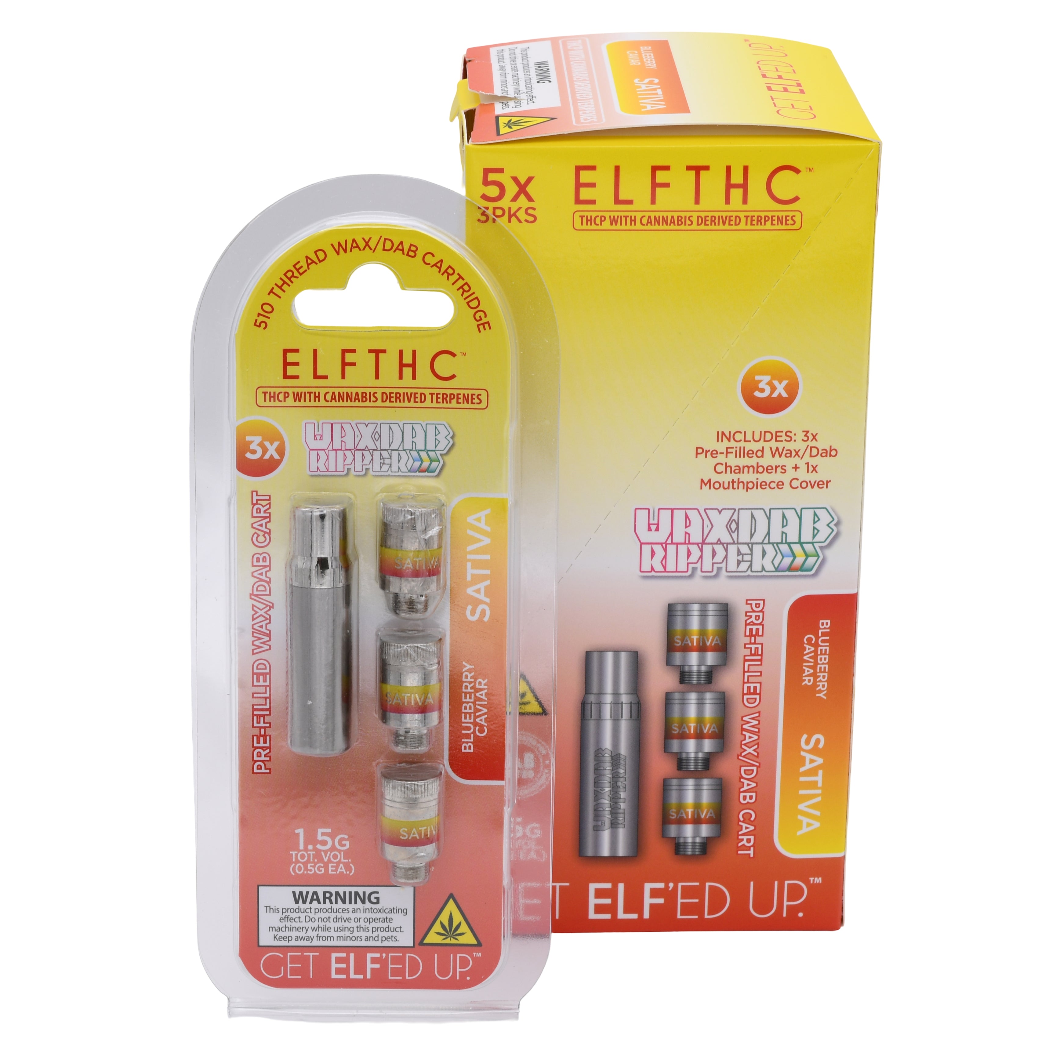 Elf THC Ripper Prefilled Dab Cartridge - 5 PACK