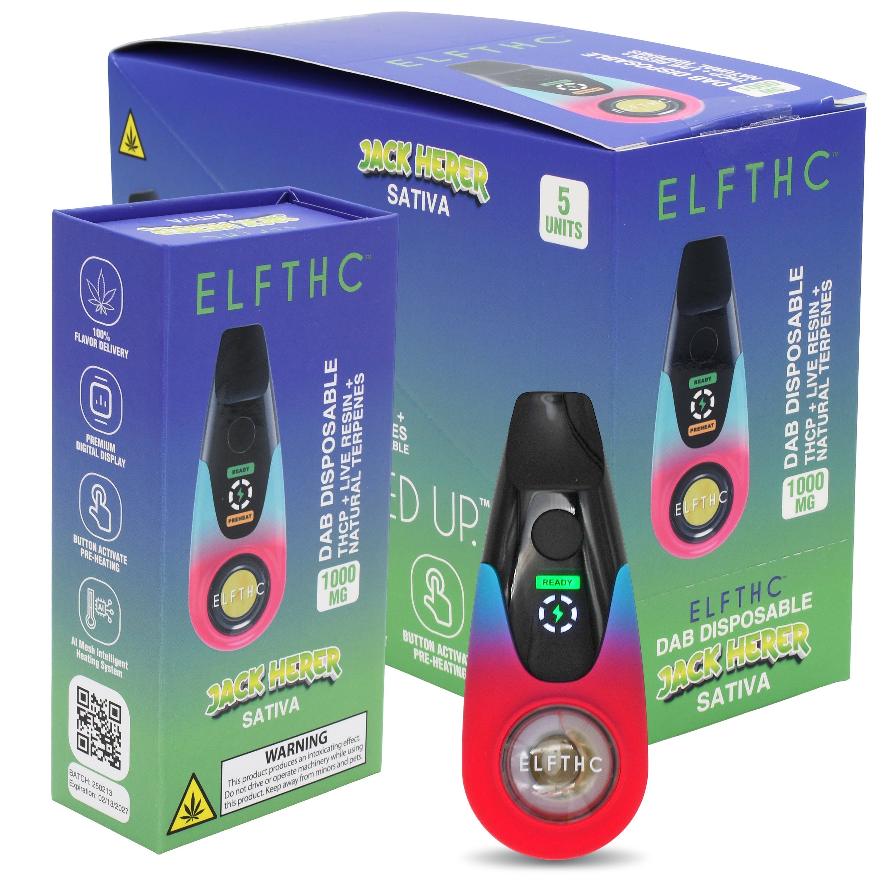 Elf THC Dab Pipe - 5 PACK
