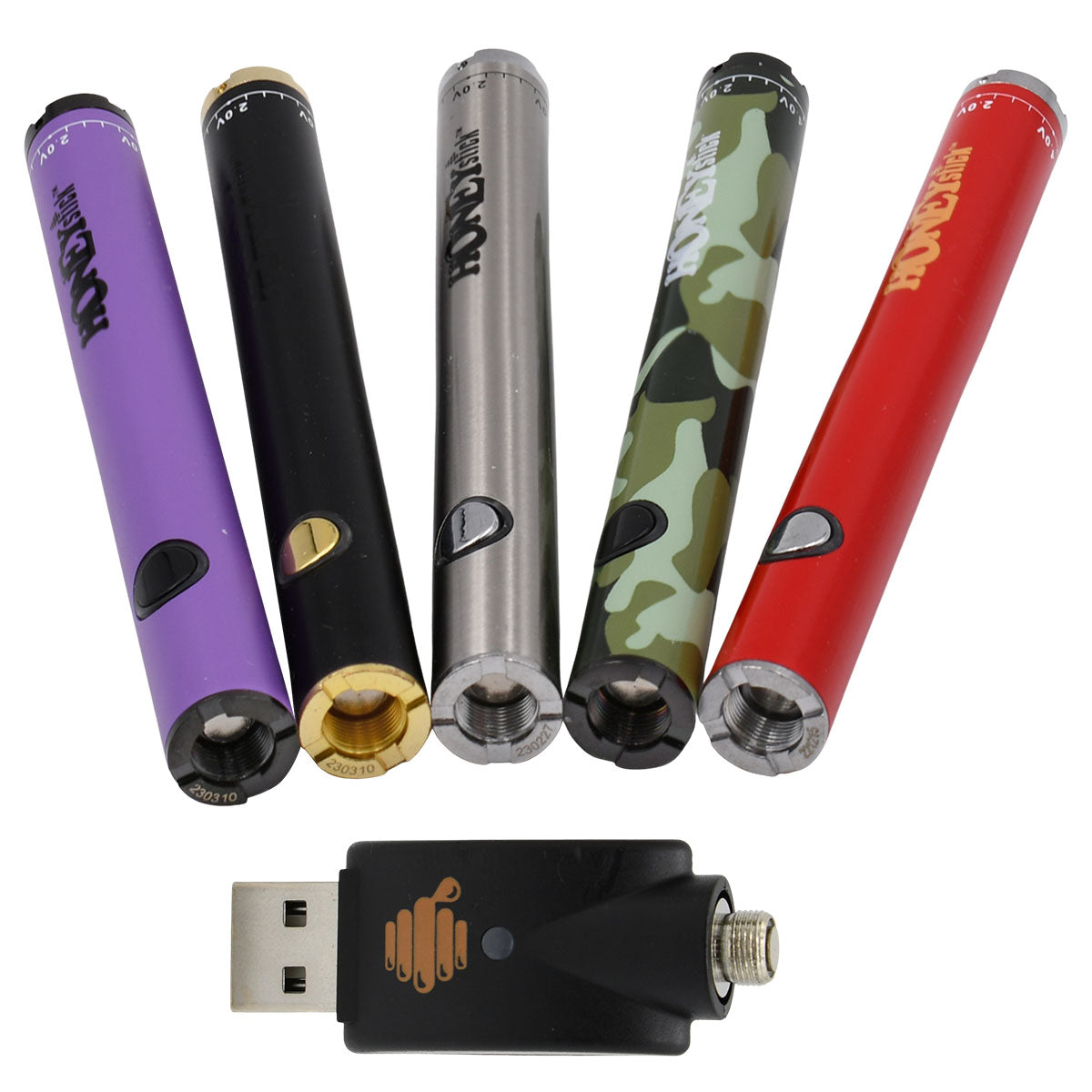 HoneyStick Twist 510 Vape Pen Battery - 8 Colors